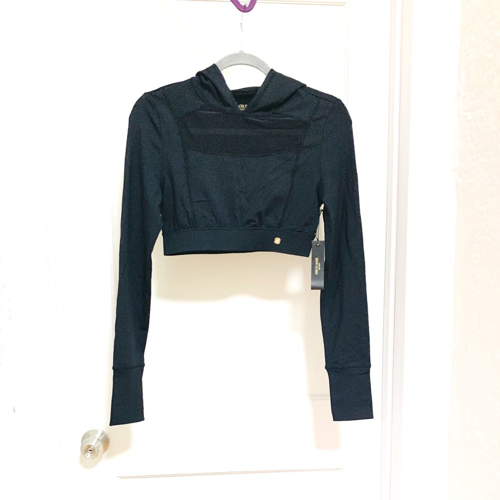 Roberto Cavalli Sport Cropped Top with hoodie